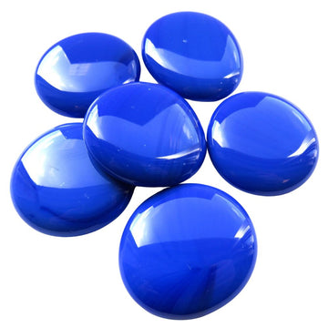 Gocce di vetro XL 30-36mm Blu