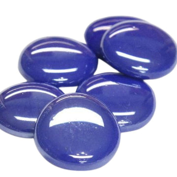 Gocce di vetro XL 30-36mm Opale blu