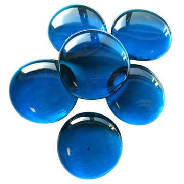 Gocce di vetro XL 30-36mm Cristallo turchese