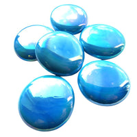Billes de Verre XL 30-36mm Turquoise Irisée