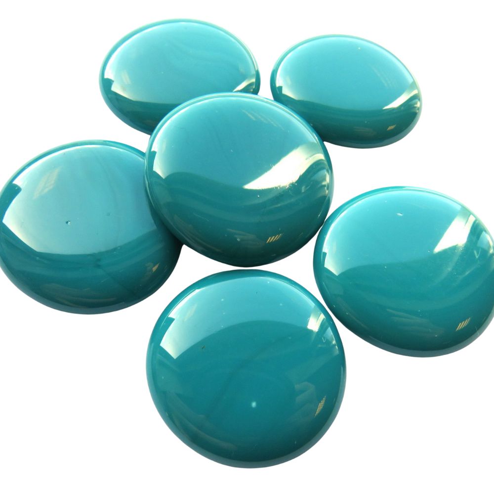 Gemas de Vidrio XL 30-36mm Cian