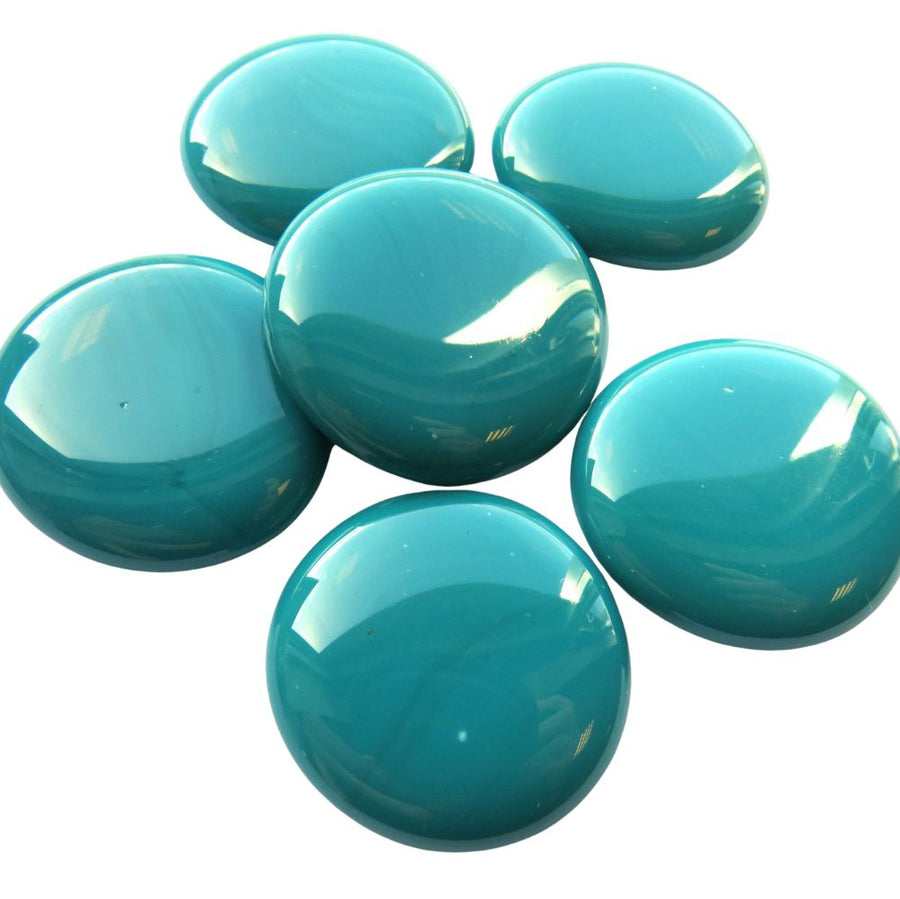 Gemas de Vidrio XL 30-36mm Cian