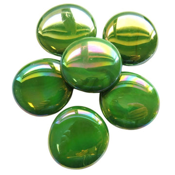 Gocce di vetro XL 30-36mm Verde opale