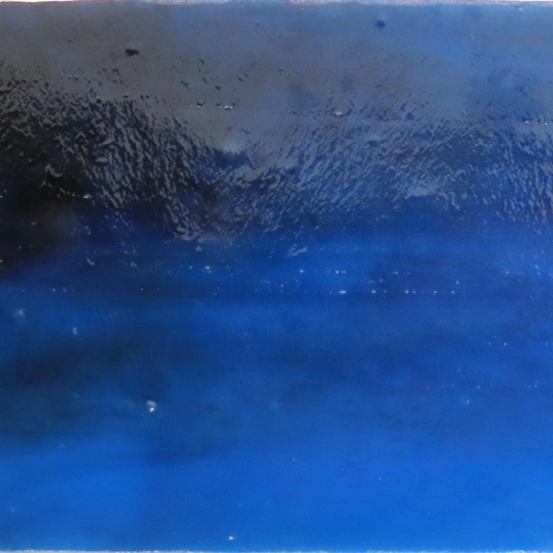 Plaque de Verre Bleu Blanchi