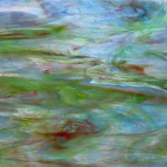 Lastra di vetro Acqua indaco verde