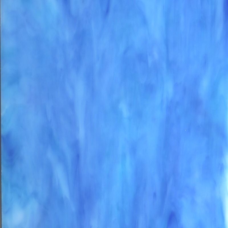 Plaque de Verre Bleu Doux Opale