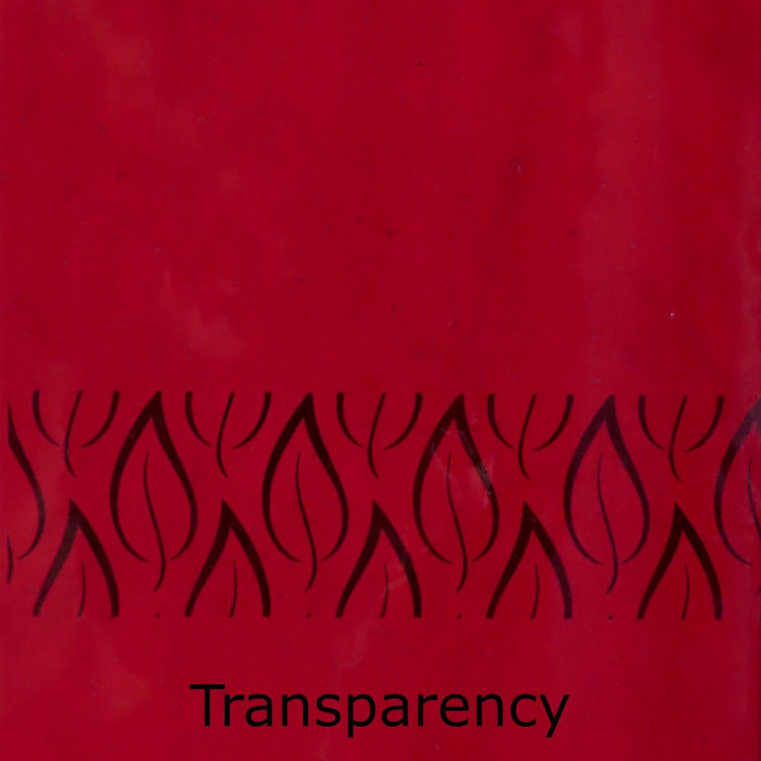 Plaque De Verre Rouge Cerise Vif