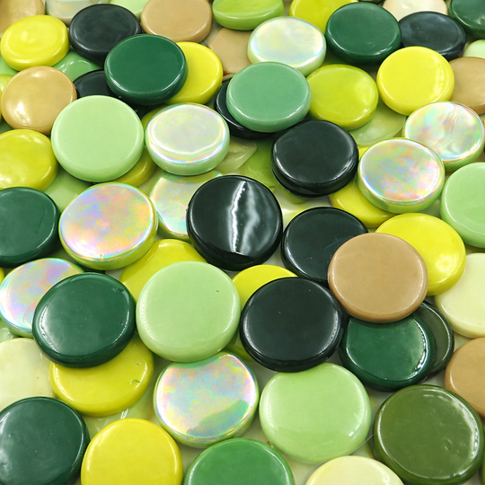 Rounds 18mm  Green Mix