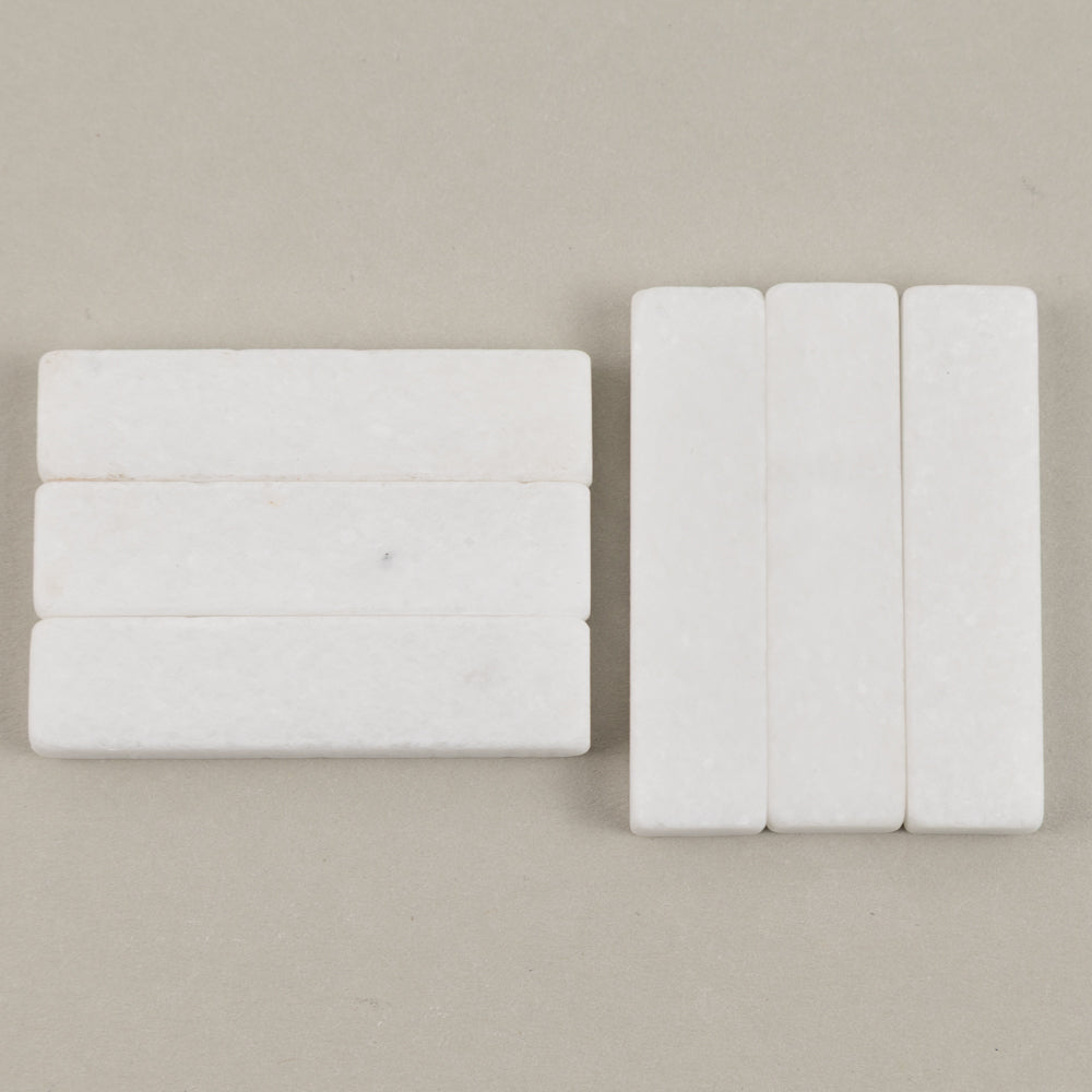 Bastoncini di marmo Bianco Cristallo