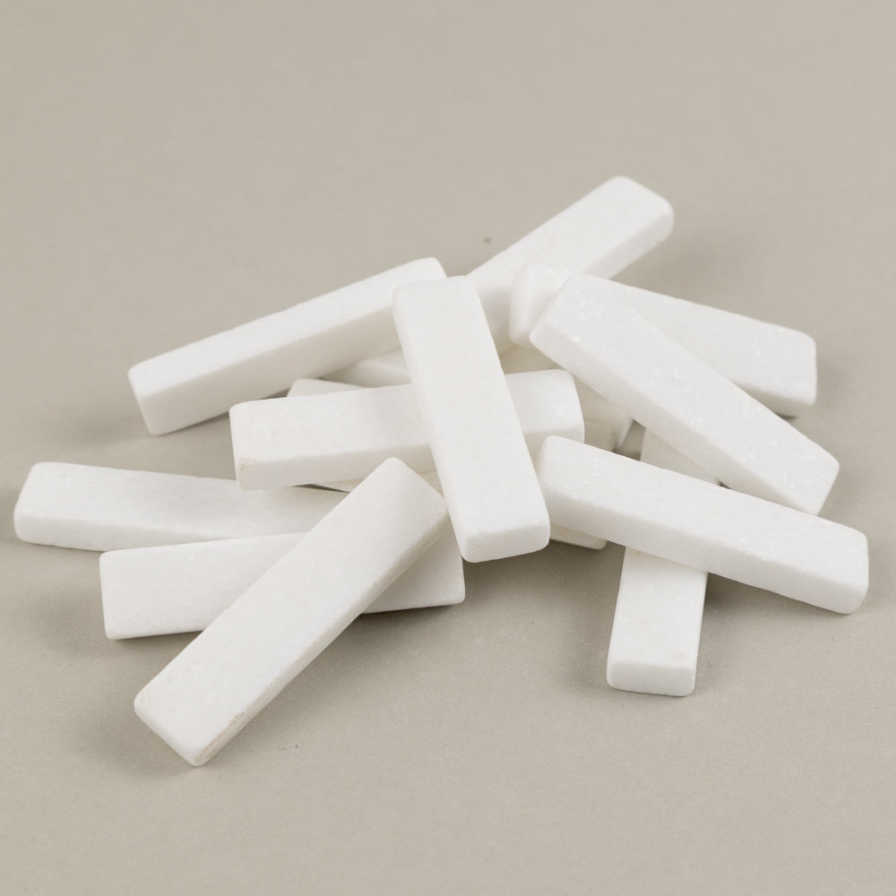 Bastoncini di marmo Bianco Cristallo