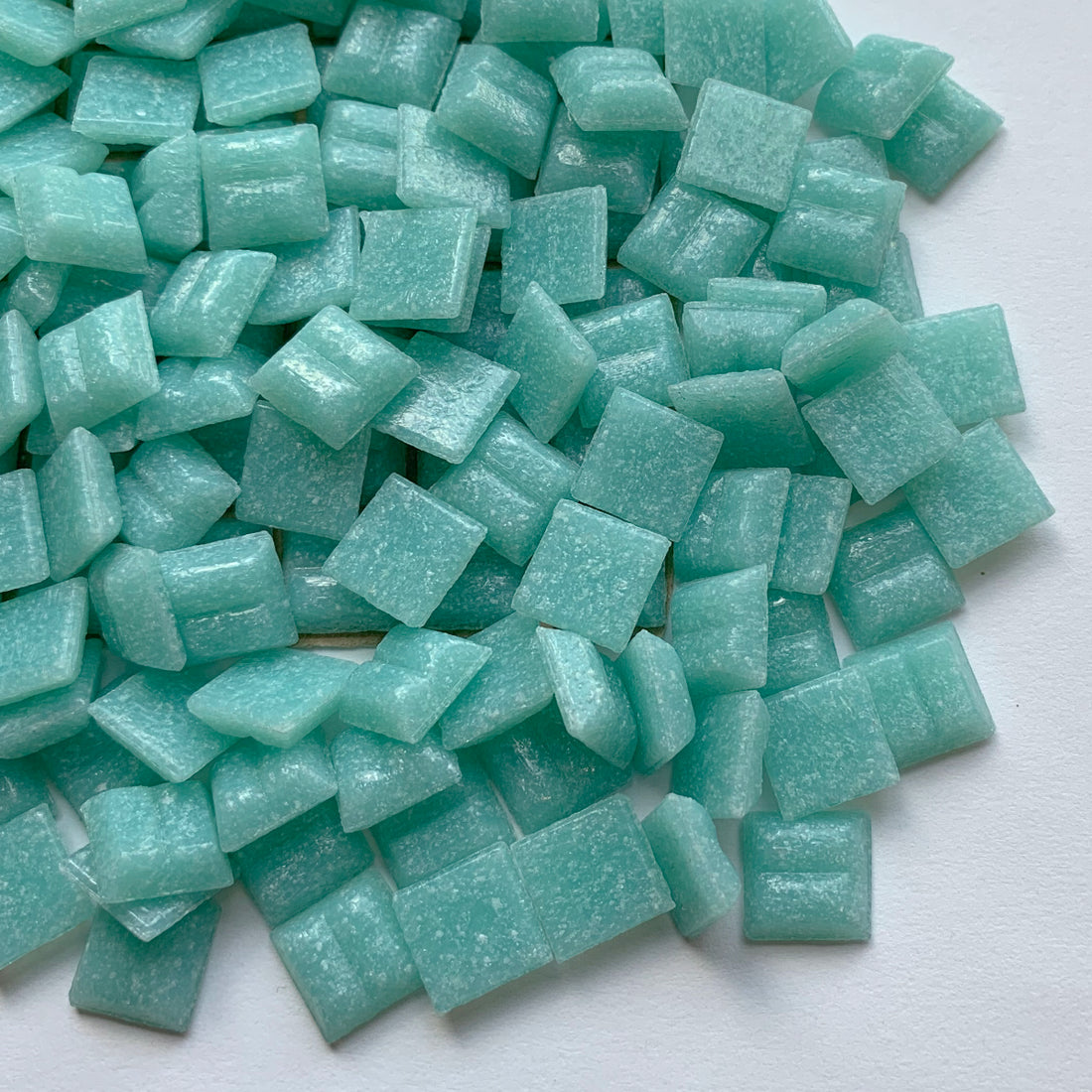 Mosaico de vidrio 10 mm Azul Caribe
