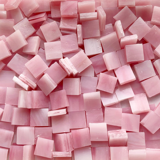 Glasmosaik Tiffany-Glas 15mm  Rose