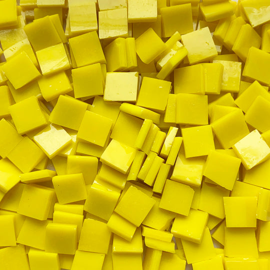 Glasmosaik Tiffany-Glas 15mm  Sonnegelb