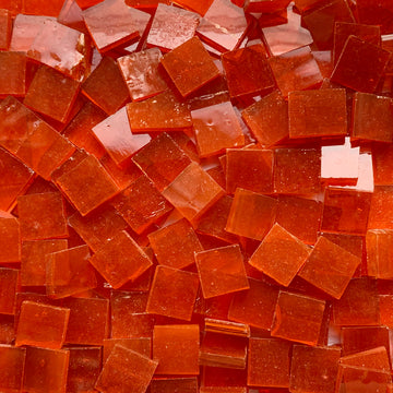 Glasmosaik Tiffany-Glas 10mm  Orange