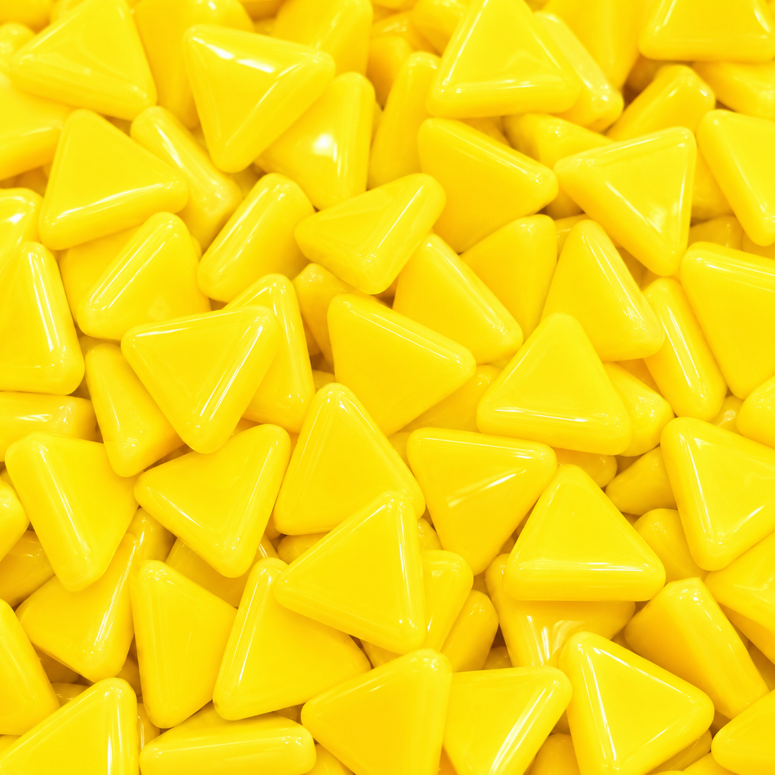 Mini Glasmosaik Dreieck Gelb
