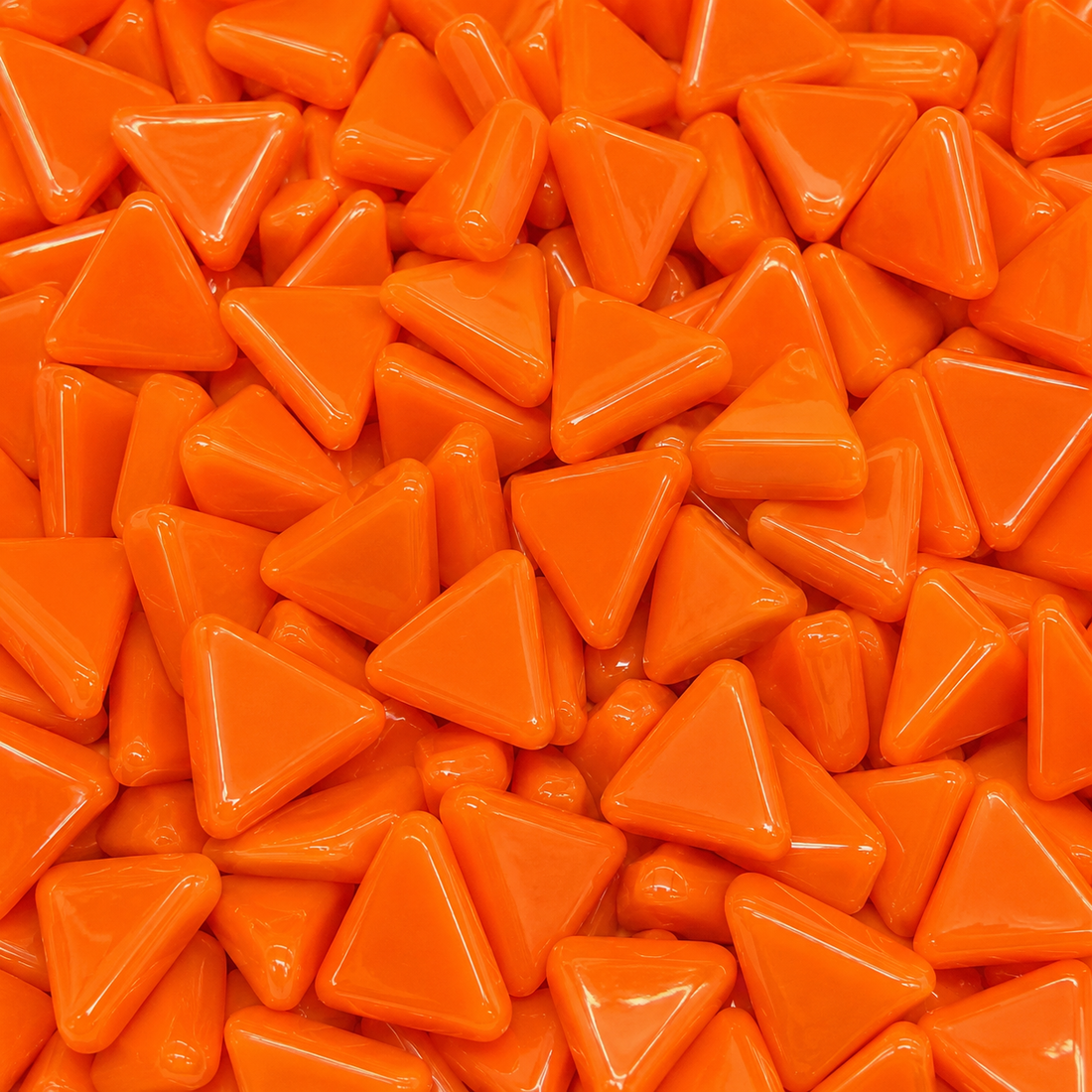 Mini Glass Mosaic Triangle Mandarin