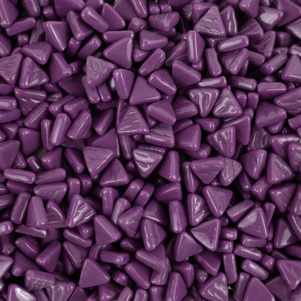 Packshot Mini Glass Mosaic Triangle – purple – 8mm
