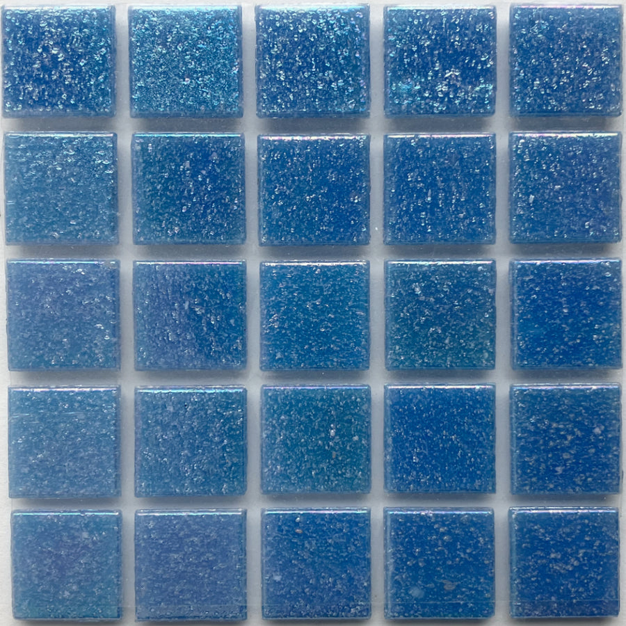Glasmosaik Irisierend 20mm  Himmelblau