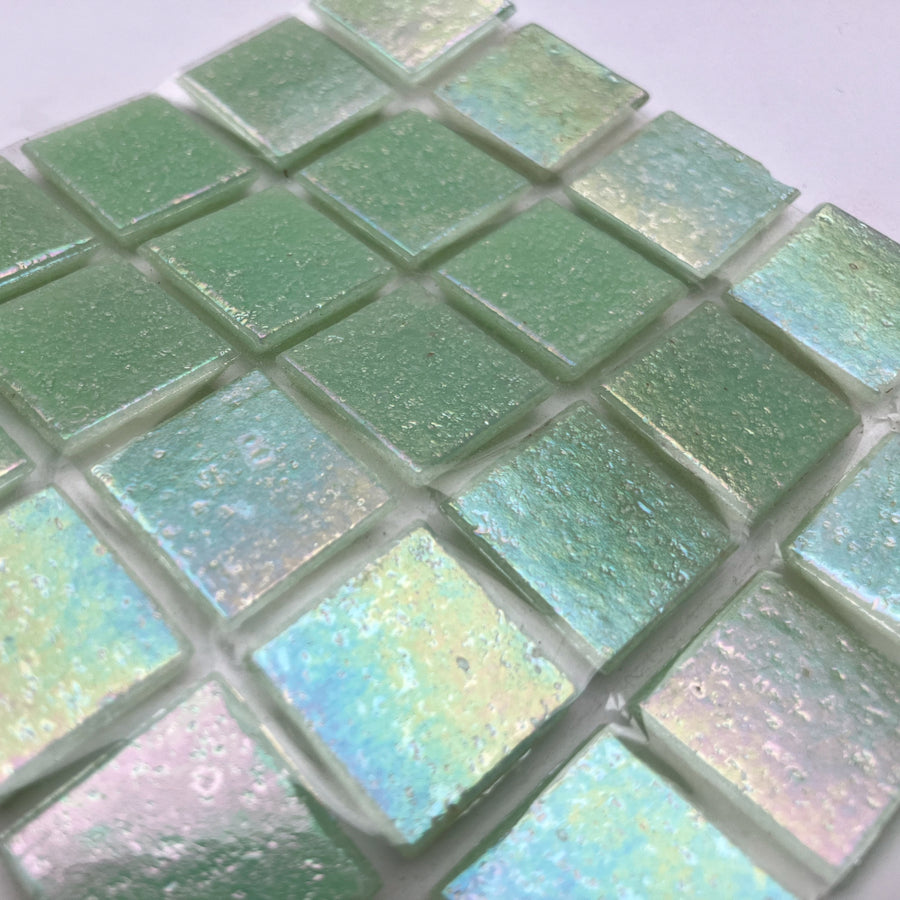 Iridescent Glass Mosaic 20mm  Sprout