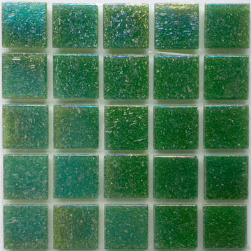 Glasmozaiek Iriserend 20mm Diepgroen