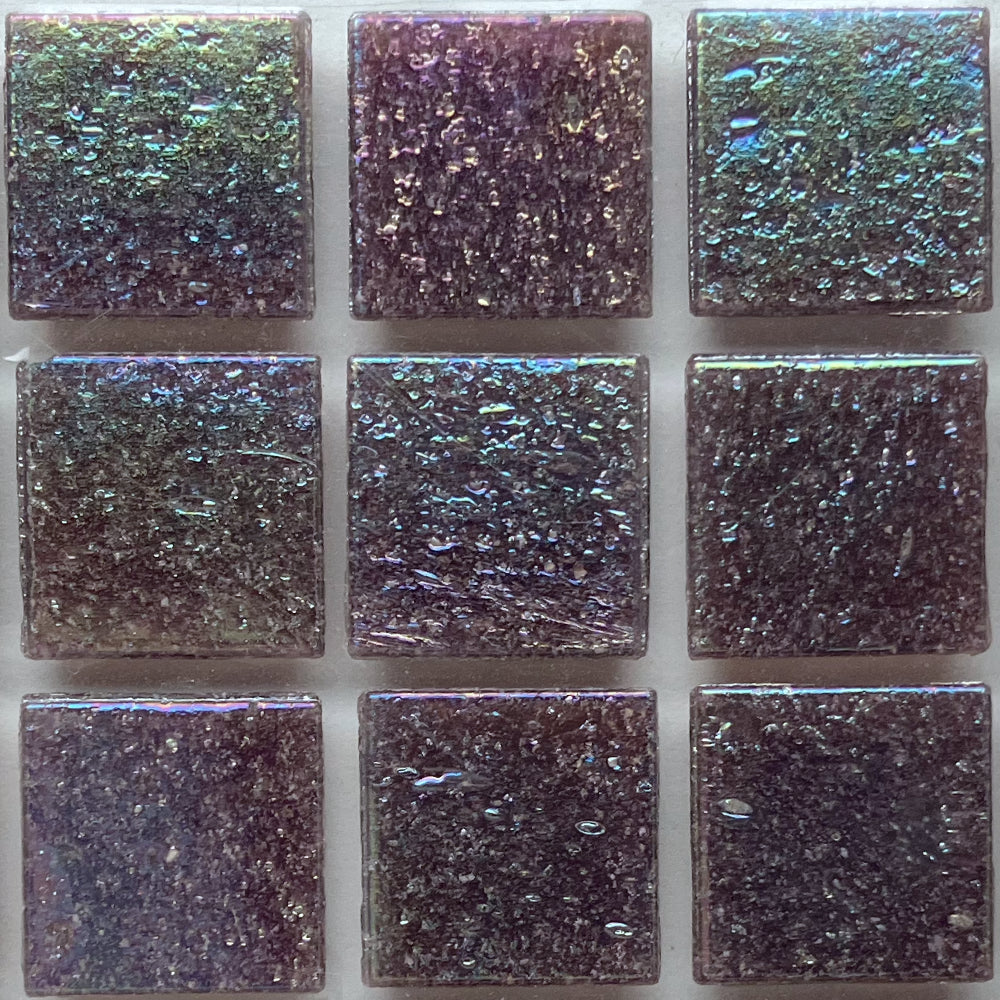 Iridescent Glass Mosaic 20mm  Mangosteen