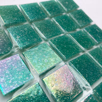 Mosaico di vetro iridescente 20mm Oceano