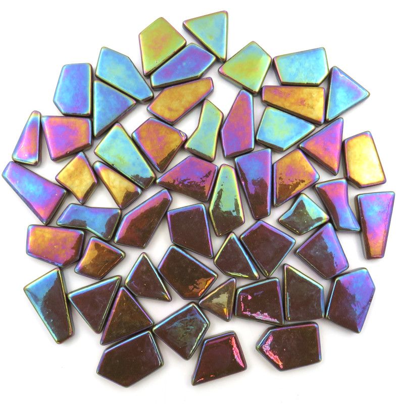 Ottoman Puzzle Iridescente Caffè