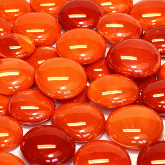 Billes de Verre  16-20 mm Orange Mix