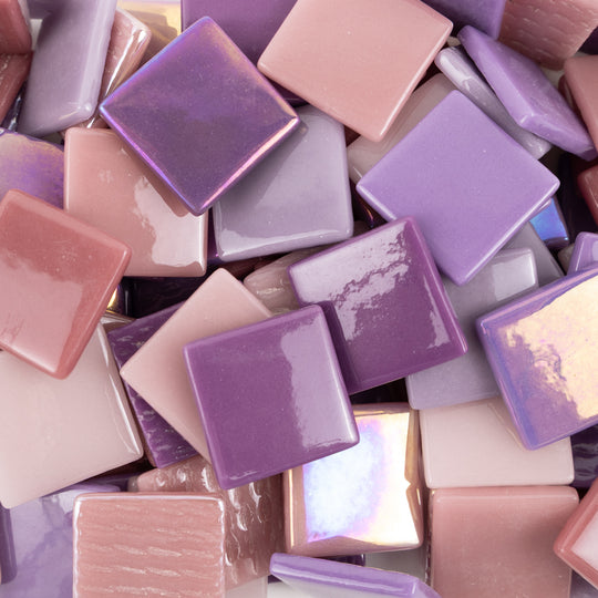 Pâte de Verre 25mm Viola Mix