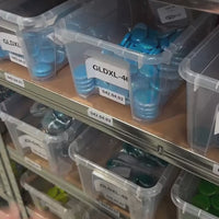 Billes de Verre XL 30-36mm Turquoise Irisée