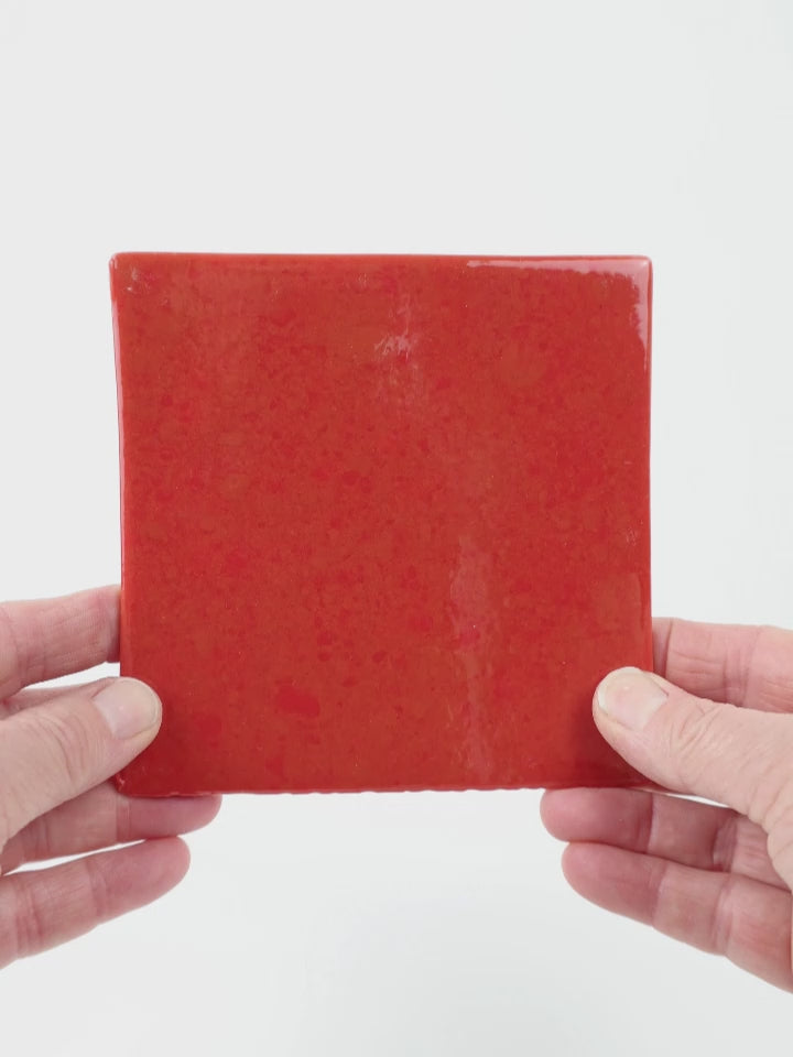 Video showing Morasutti Smalti mosaic tile – brick – 11.5 x 11.5 cm, rotated to show full tile