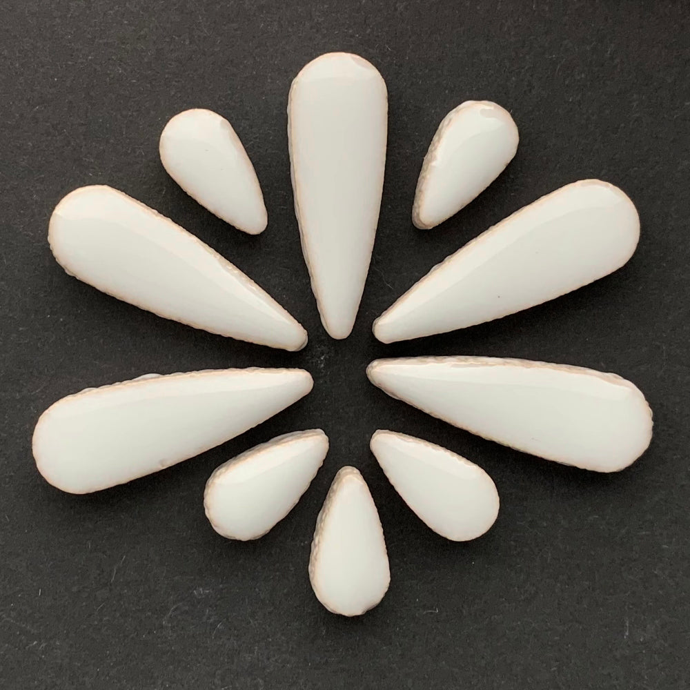 Gouttes de Céramiques  Blanc