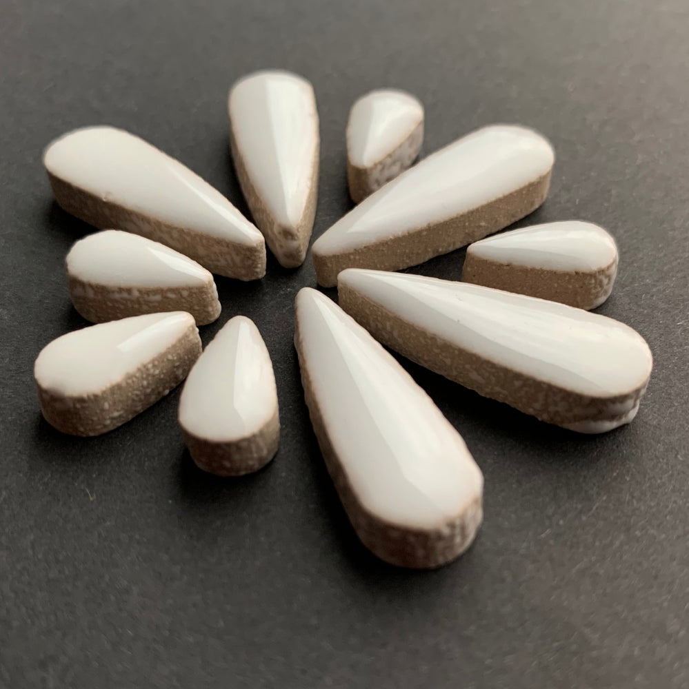 Gouttes de Céramiques  Blanc