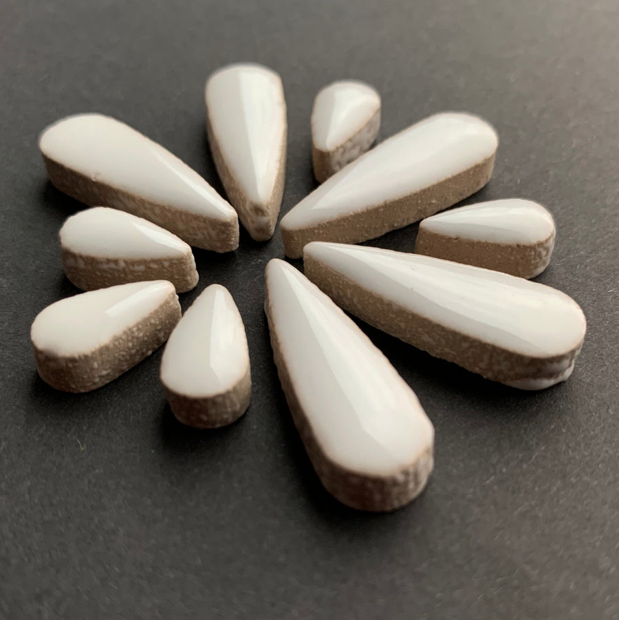 Gouttes de Céramiques  Blanc