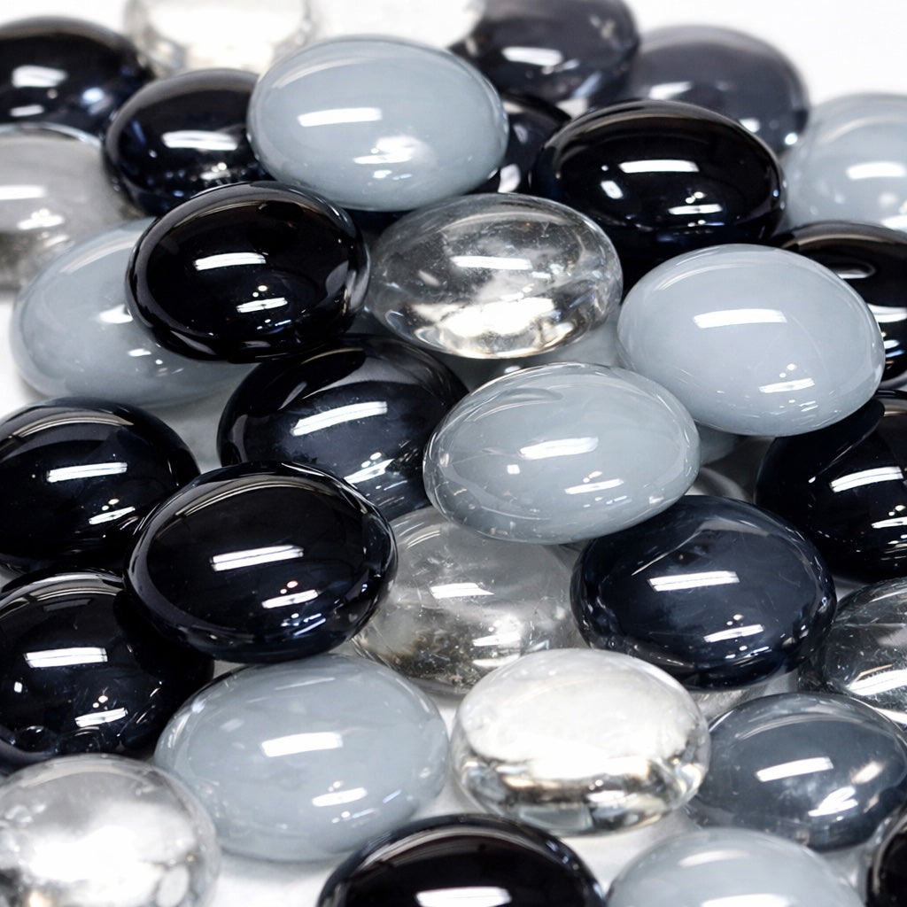 Gocce di vetro 16-20mm Mix blu