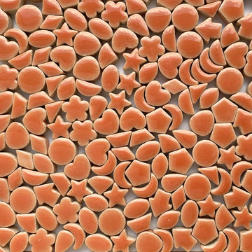 Verre Mosaique - glass mosaic -Glasmosaik-glasmozaïek-Charms Mini Zalm - mosaicshop