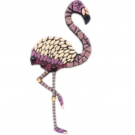 Verre Mosaique - glass mosaic -Glasmosaik-glasmozaïek-Flamingo - mosaicshop