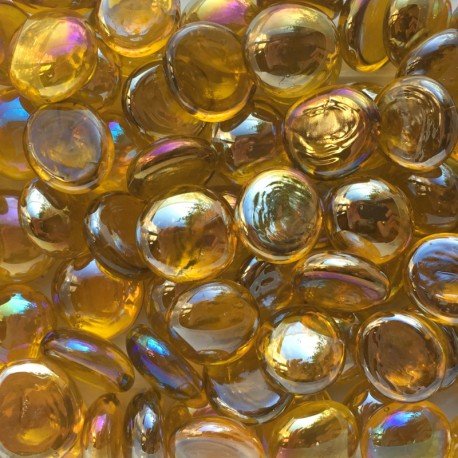 Billes de Verre 16-20mm  Jaune Diamant