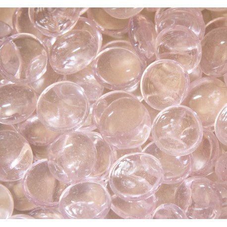 Verre Mosaique - glass mosaic -Glasmosaik-glasmozaïek-Glasdruppels 16-20mm Kristalroze - mosaicshop