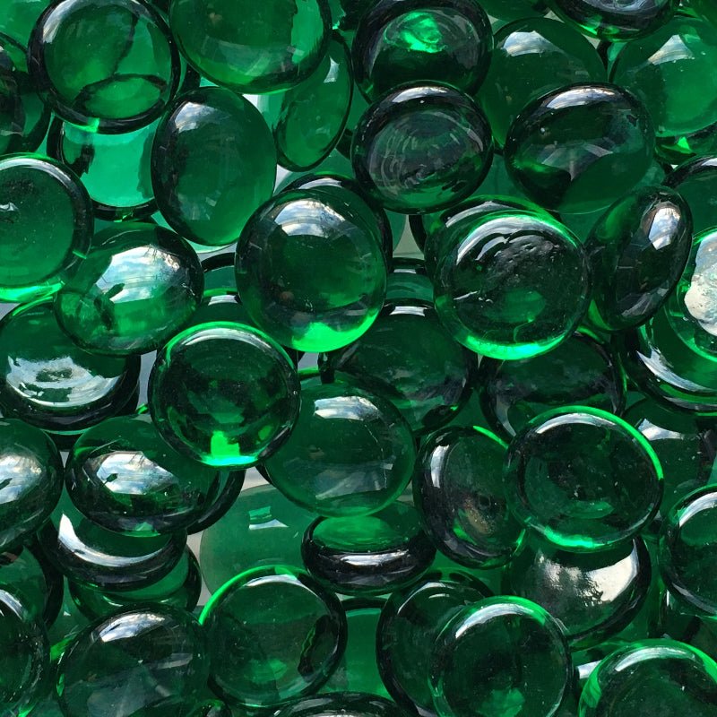 Verre Mosaique - glass mosaic -Glasmosaik-glasmozaïek-Glasdruppels 16-20mm Kristalsmaragd - mosaicshop
