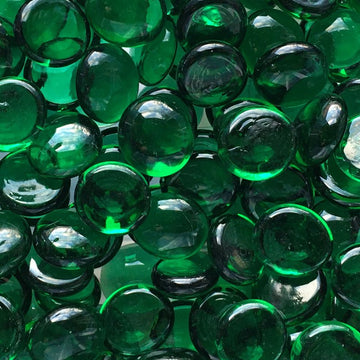 Verre Mosaique - glass mosaic -Glasmosaik-glasmozaïek-Glasdruppels 16-20mm Kristalsmaragd - mosaicshop