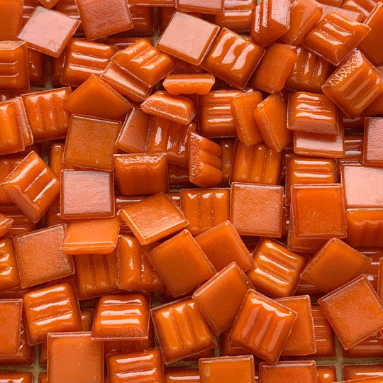 Glasmosaik 10mm  Orange