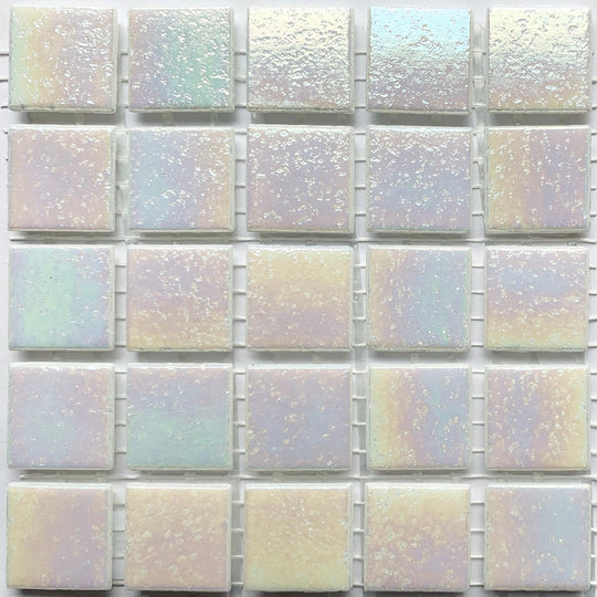Iridescent Glass Mosaic 20mm  Angel Wing
