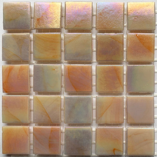 Mosaico di vetro iridescente 20mm Corallo