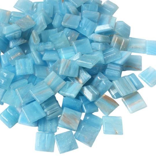 Mosaico di vetro con venature dorate 10mm  Nuvola Dorata