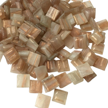 Verre Mosaique - glass mosaic -Glasmosaik-glasmozaïek-Glasmozaiek met Goud Dooradert 10mm Lichtgoud - mosaicshop