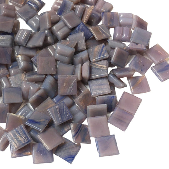 Mosaico di vetro con venature dorate 10mm  Ultravioletto