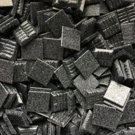 Murano Glass Mosaic 20mm  Graphite