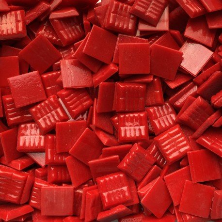 Verre Mosaique - glass mosaic -Glasmosaik-glasmozaïek-Glasmozaiek Murano 20mm Rood - mosaicshop
