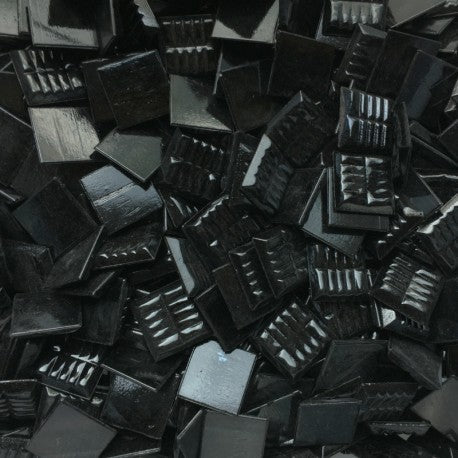 Verre Mosaique - glass mosaic -Glasmosaik-glasmozaïek-Glasmozaiek Murano 20mm Zwart - mosaicshop